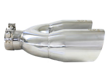 画像をギャラリービューアに読み込む, aFe Takeda 2.5in 304 Stainless Steel Clamp-on Tip Passenger Side 2.5in Inlet 4inDual - Polished