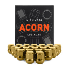 画像をギャラリービューアに読み込む, Mishimoto Steel Acorn Lug Nuts M12 x 1.5 - 24pc Set - Gold