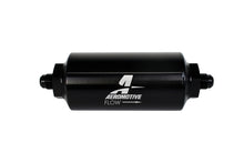 画像をギャラリービューアに読み込む, Aeromotive In-Line Filter - (AN-6 Male) 40 Micron Stainless Mesh Element Bright Dip Black Finish