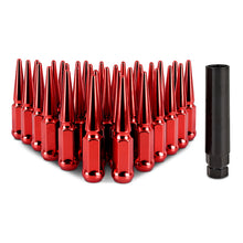 画像をギャラリービューアに読み込む, Mishimoto Mishimoto Steel Spiked Lug Nuts M14 x 1.5 32pc Set Red