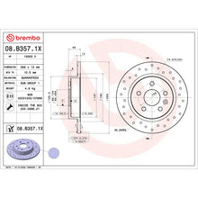 画像をギャラリービューアに読み込む, Brembo OE 2015 Chevrolet Cruze Drilled Xtra Brake Disc - Rear