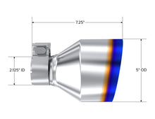画像をギャラリービューアに読み込む, MBRP T304 SS Burnt End Tip 2.125inID, 5inOD Out, 7.25in Length, Pair 17-25 BRZ / GR86