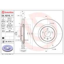 画像をギャラリービューアに読み込む, Brembo OE 18-20 Buick Regal Sportback UV Coated Brake Disc - Front