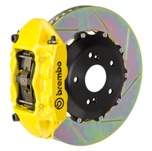 画像をギャラリービューアに読み込む, Brembo 07-15 TT 3.2L/09-15 TTS/12-13 TT RS Rr GT BBK 4Pist Cast 328x28 2pc Rotor Slot Type1-Yellow