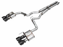 画像をギャラリービューアに読み込む, AWE 2024 Ford Mustang GT Fastback S650 RWD SwitchPath Cat-Back Exhaust w/ Quad Diamond Black Tips
