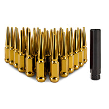 画像をギャラリービューアに読み込む, Mishimoto Mishimoto Steel Spiked Lug Nuts M14 x 1.5 32pc Set Gold