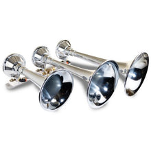 画像をギャラリービューアに読み込む, Kleinn Chrome Triple Horn/ 14.75In/ 13In/9.5In - Chrome-Plated Spun Copper