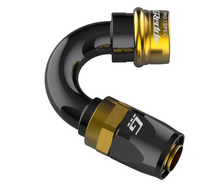 画像をギャラリービューアに読み込む, GReddy PRO/SPEC AN06 120 Degree Quick-Release Swivel Hose End(s) - Black / Gold