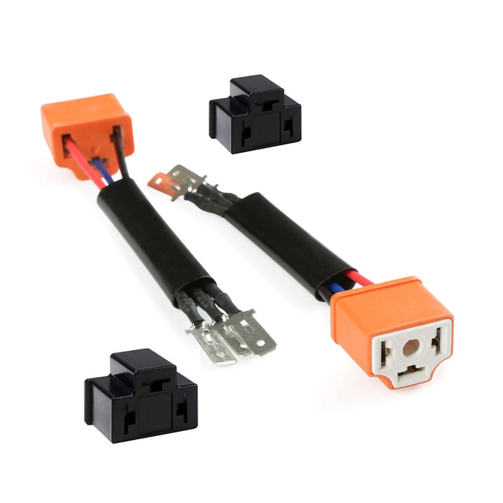Holley RetroBright Adapter - H4 Non-Standard Plug - Pin-Out Swap - Vehicles With Non-Standard 3 Prong Headlight Plugs or That Require a Pin Out Swap