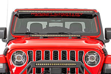 画像をギャラリービューアに読み込む, LED Light Kit | Windshield Mount | 50" BLK Dual Row | Jeep Gladiator JT/Wrangler JL (18-24)