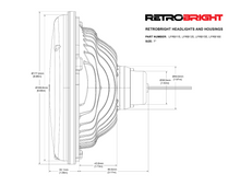 画像をギャラリービューアに読み込む, Holley RetroBright LED Forward Facing Light - Modern White (5700K) - 7 in. Round