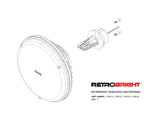 画像をギャラリービューアに読み込む, Holley RetroBright LED Forward Facing Light - Modern White (5700K) - 7 in. Round