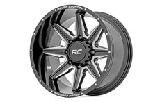 画像をギャラリービューアに読み込む, Rough Country 91M Series Wheel | One-Piece | Gloss Black | 22x12 | 8x6.5 | -44mm
