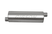 画像をギャラリービューアに読み込む, Gibson SFT Superflow Offset/Offset Round Muffler - 6x24in/2.25in Inlet/2.25in Outlet - Stainless