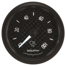 画像をギャラリービューアに読み込む, Autometer GT Series 52mm Full Sweep Electronic 0-100 PSI Oil Pressure Gauge