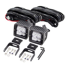 画像をギャラリービューアに読み込む, Go Rhino Cube Lights (Incl. 2 - 3in. LED Cube Lights/Relay/Switch/Wire Harness)