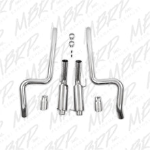 画像をギャラリービューアに読み込む, MBRP 05-09 Ford Shelby GT500 / GT Dual Split Rear Race Version, T409 4in Tips Exhaust System