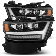 画像をギャラリービューアに読み込む, AlphaRex 19-20 Dodge Ram 1500 LUXX LED Proj Headlights Plank Jet Blk w/Activ Light/Seq Signal/DRL