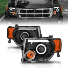 画像をギャラリービューアに読み込む, ANZO 2008-2012 Ford Escape Projector Headlights w/ Halo Black
