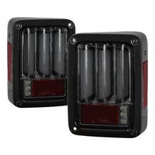 画像をギャラリービューアに読み込む, Spyder 07-16 Jeep Wrangler Version 2 Light Bar LED Tail Lights - Smoke (ALT-YD-JWA07V2-LBLED-BSM)