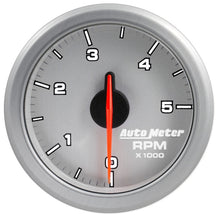 画像をギャラリービューアに読み込む, Autometer Airdrive 2-1/6in Tachometer Gauge 0-5K RPM - Silver