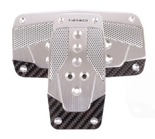 画像をギャラリービューアに読み込む, NRG Aluminum Sport Pedal A/T - Silver w/Black Carbon