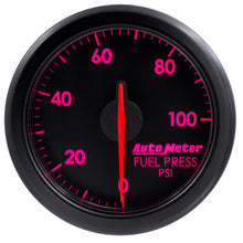 画像をギャラリービューアに読み込む, Autometer Airdrive 2-1/6in Fuel Pressure Gauge 0-100 PSI - Black