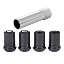 画像をギャラリービューアに読み込む, McGard Wheel Lock Nut Set - 4pk. (Tuner / Cone Seat) M12X1.25 / 13/16 Hex / 1.24in. Length - Black