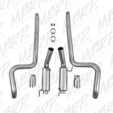 画像をギャラリービューアに読み込む, MBRP 05-09 Ford Mustang GT 4.6L Dual Split Rear Race Version AL/ 3in Cat Back Exhaust System
