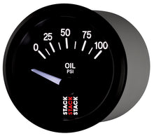画像をギャラリービューアに読み込む, Autometer Stack Instruments 52mm 0-100 PSI 1/8in NPTF Electronic Oil Pressure Gauge - Black