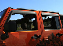 画像をギャラリービューアに読み込む, Rugged Ridge Window Visors Matte Black 07-18 4-Door Jeep Wrangler