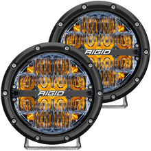 画像をギャラリービューアに読み込む, Rigid Industries 360-Series 6in LED Off-Road Drive Beam - Amber Backlight (Pair)
