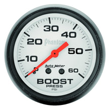 画像をギャラリービューアに読み込む, Autometer Phantom 52mm 0-60 PSI Mechanical Boost Gauge