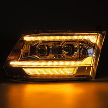 画像をギャラリービューアに読み込む, AlphaRex 09-18 Dodge Ram 2500 LUXX LED Proj Headlights Plank Style Chrm w/Activ Light/Seq Signal/DRL