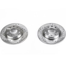 画像をギャラリービューアに読み込む, Power Stop 02-06 Audi A4 Rear Evolution Drilled &amp; Slotted Rotors - Pair