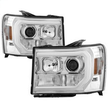 画像をギャラリービューアに読み込む, Spyder GMC Sierra 1500/2500/3500 07-13 V2 Projector Headlights - Chrome PRO-YD-GS07V2-LBDRL-C