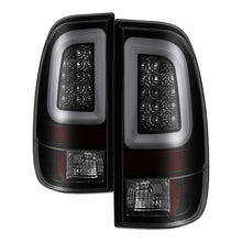 画像をギャラリービューアに読み込む, Spyder 08-16 Ford Super Duty F-250 V3 Light Bar LED Tail Lights - Blk Smoke ALT-YD-FS07V3-LBLED-BSM