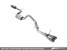 画像をギャラリービューアに読み込む, AWE Tuning VW MK7 Golf SportWagen Touring Edition Exhaust w/Chrome Silver Tips (90mm)