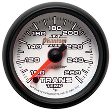 画像をギャラリービューアに読み込む, Autometer Phantom II 52mm Full Sweep Electronic 100-260 Deg F Transmission Temperature Gauge