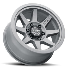 画像をギャラリービューアに読み込む, ICON Rebound 17x8.5 5x5 -6mm Offset 4.5in BS 71.5mm Bore Charcoal Wheel
