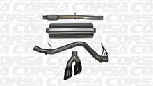 画像をギャラリービューアに読み込む, Corsa 14-19 GMC Sierra/Chevy Silv 1500 Crew Cab/Std. Bed 5.3L V8 Black Sport Single Side CB Exhaust
