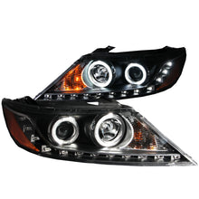 画像をギャラリービューアに読み込む, ANZO 2011-2013 Kia Sorento Projector Headlights w/ Halo Black (CCFL)
