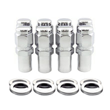 画像をギャラリービューアに読み込む, McGard Hex Lug Nut (Long Shank - 1in. / Duplex) - 9/16-18 / 7/8 Hex / 2.425in. L (8-Pack) - Chrome