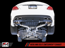 画像をギャラリービューアに読み込む, AWE Tuning Mercedes-Benz W205 AMG C63/S Sedan SwitchPath Exhaust System - for Non-DPE Cars