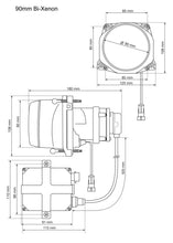 画像をギャラリービューアに読み込む, Hella 90MM Bi-Xenon High/Low Beam Module Head Lamp
