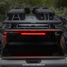 画像をギャラリービューアに読み込む, Go Rhino Xplor Flash Series Sgl Multi Function LED Light Bar (Track Mount) 10in. - Blk