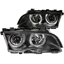 画像をギャラリービューアに読み込む, ANZO 1999-2001 BMW 3 Series E46 Projector Headlights w/ Halo Black