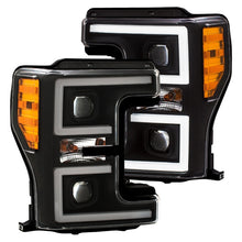 画像をギャラリービューアに読み込む, ANZO LED Headlights 17-18 Ford F-250 Super Duty Plank-Style L.E.D. Headlight Black (Pair)