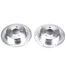 画像をギャラリービューアに読み込む, Power Stop 97-07 Chrysler Town &amp; Country Rear Evolution Drilled &amp; Slotted Rotors - Pair