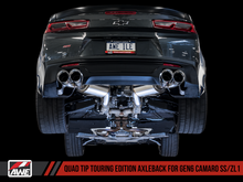 画像をギャラリービューアに読み込む, AWE Tuning 16-19 Chevrolet Camaro SS Axle-Back Exhaust - Touring Edition (Quad Chrome Silver Tips)